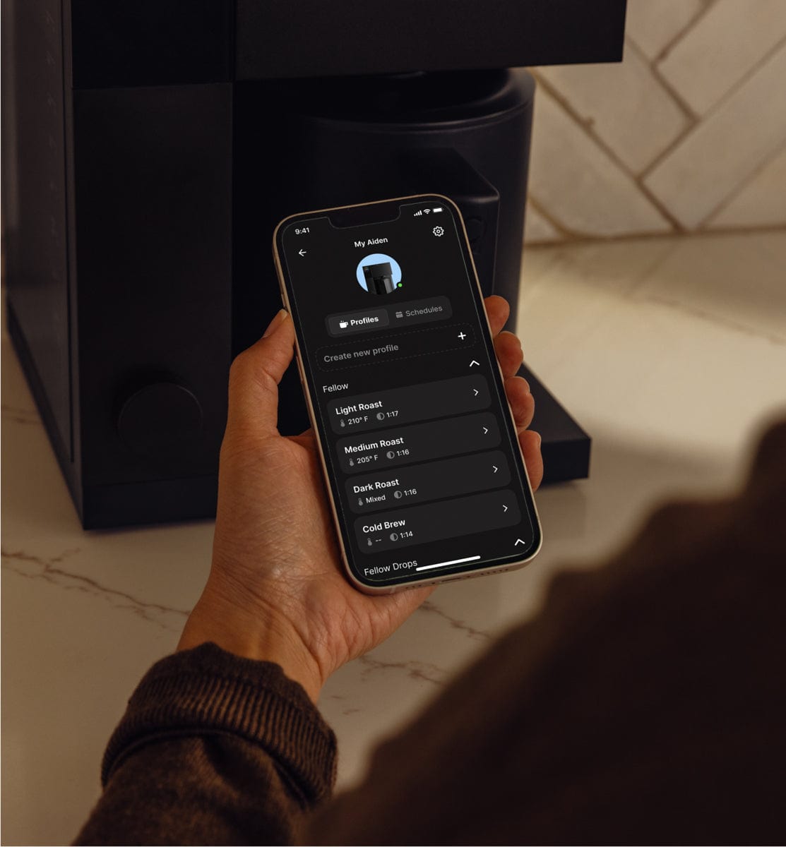 Fellow Aiden Precision Coffee Maker (Matte Black) Drip Coffee Maker Fellow