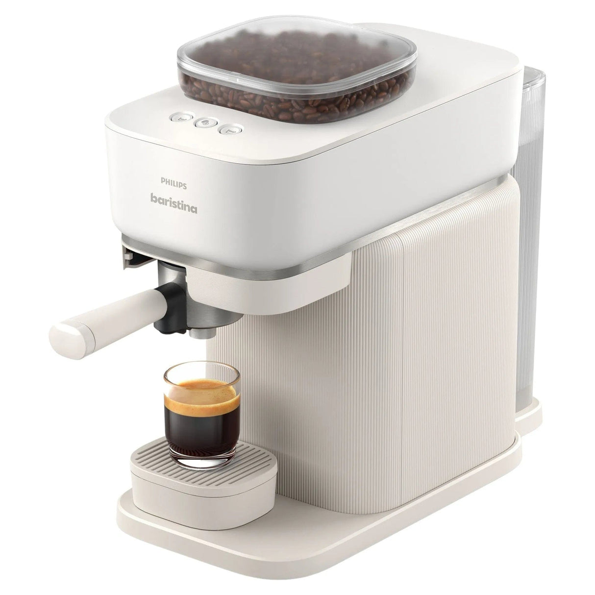 Philips Baristina Combo Espresso Machine with Milk Frother BAR303/00 (White) Super Automatic Espresso Machine Philips