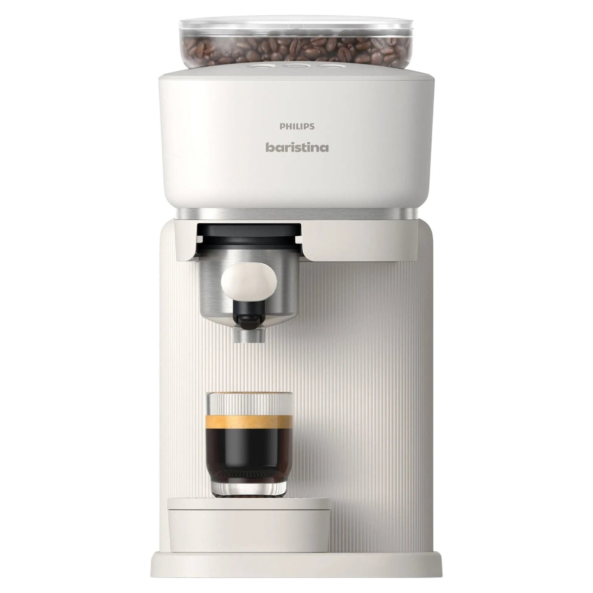 Philips Baristina Combo Espresso Machine with Milk Frother BAR303/00 (White) Super Automatic Espresso Machine Philips