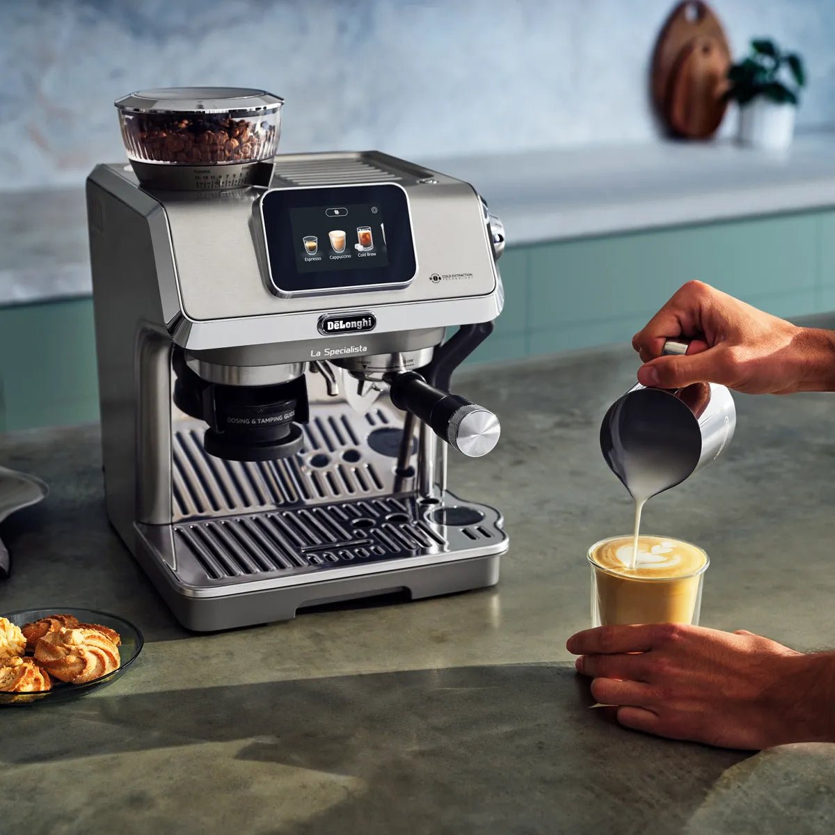 De'Longhi La Specialista Touch Semi-Automatic Espresso Machine EC9455M (Metal) Espresso Machine DeLonghi