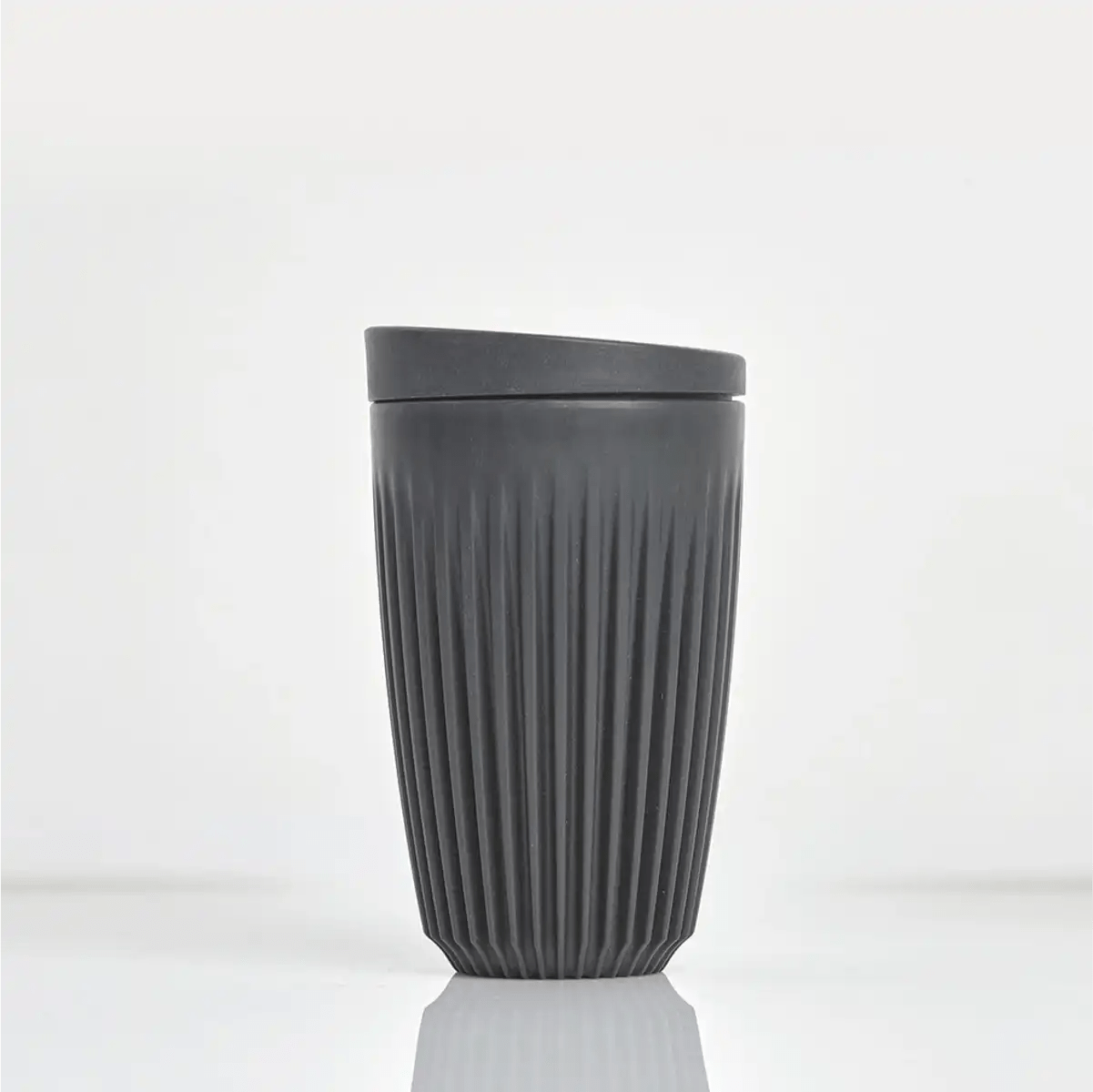 HUSKEE Cup 12 oz/355ml Reusable Coffee Cups (Charcoal) Accessory Huskee