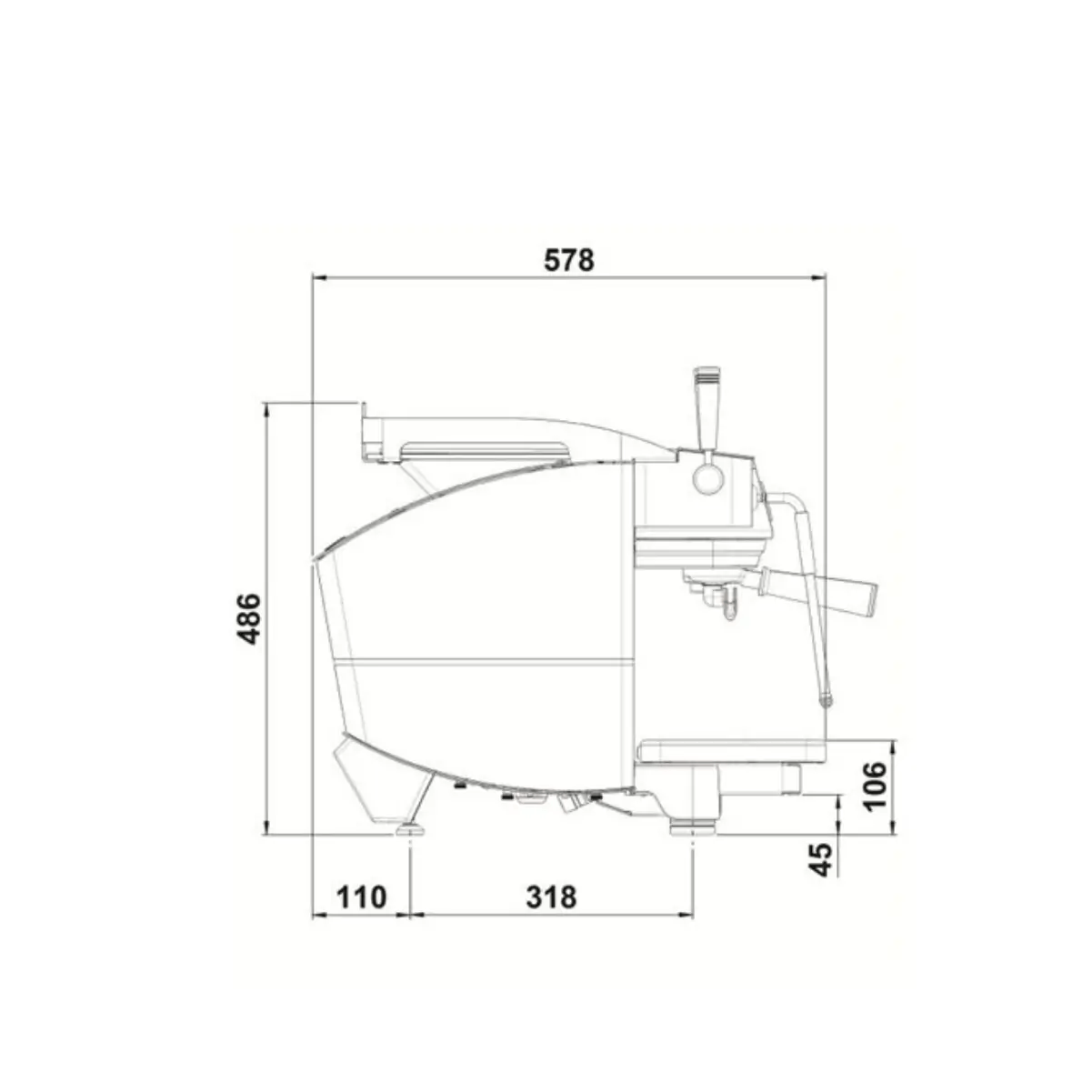 Conti NG-X 2 Group Espresso Coffee Machine (Black) Espresso Machine (Commercial) Conti