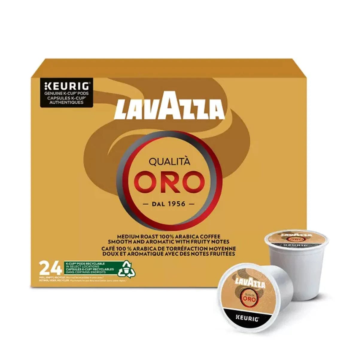 Lavazza Quality Oro K-Cup® Pods (Box of 24) K-Cups Lavazza