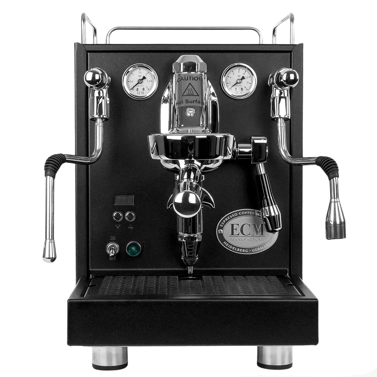 ECM Mechanika Max Heat Exchanger (HX) Espresso Machine with PID (Black) Espresso Machine (Prosumer) ECM