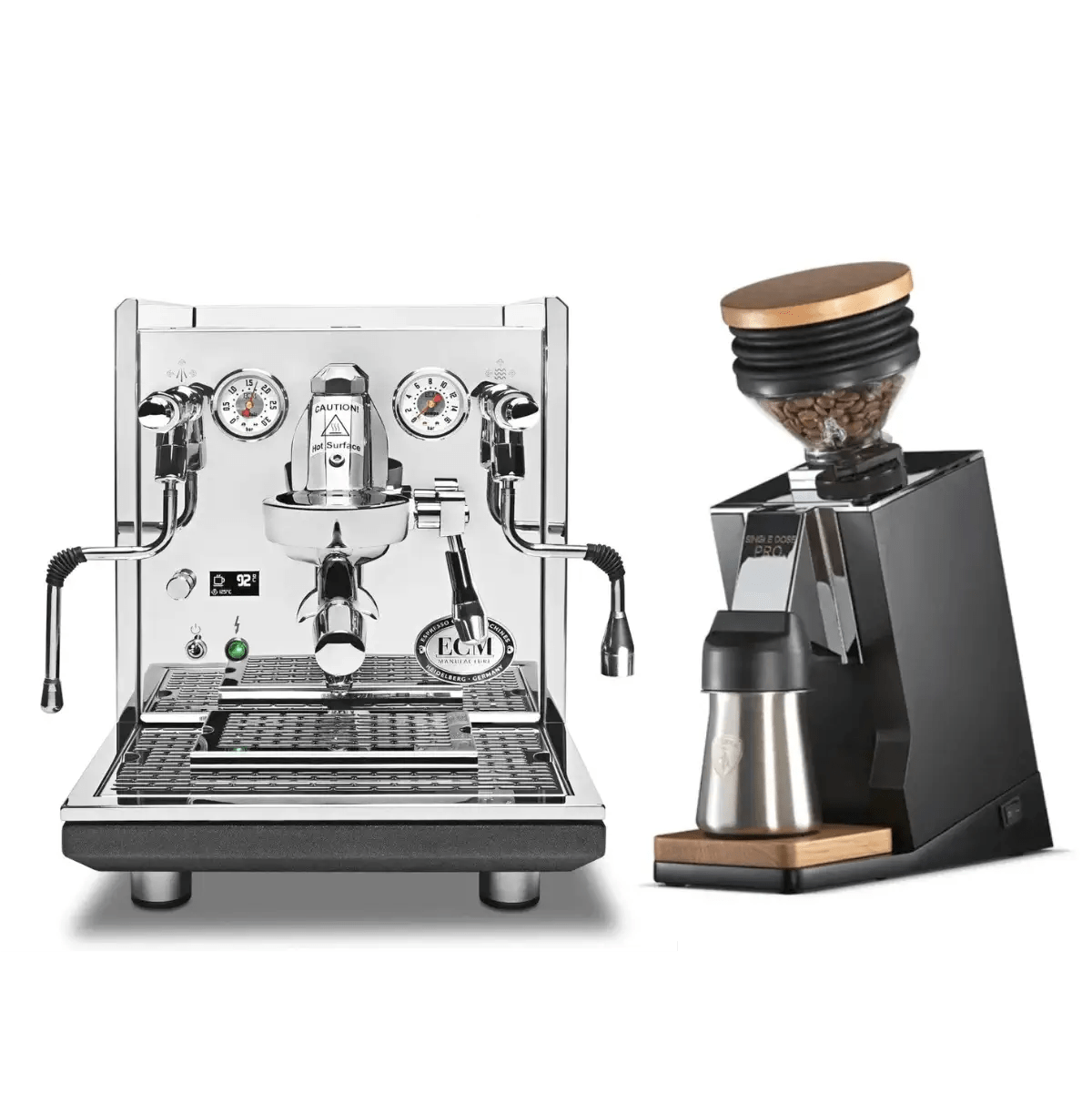 ECM Synchronika II Espresso Machine with Eureka Oro Single Dose Pro Grinder (Black) Bundle Espresso Machine (Prosumer) ECM