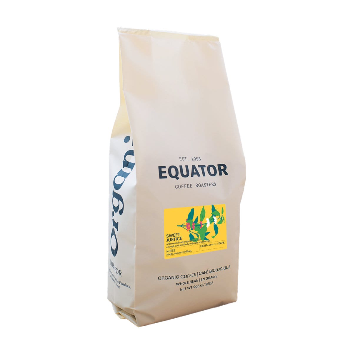Equator Coffee Roasters Sweet Justice Coffee Bean (908g / 2lb) Whole Bean Coffee Equator Coffee Roasters