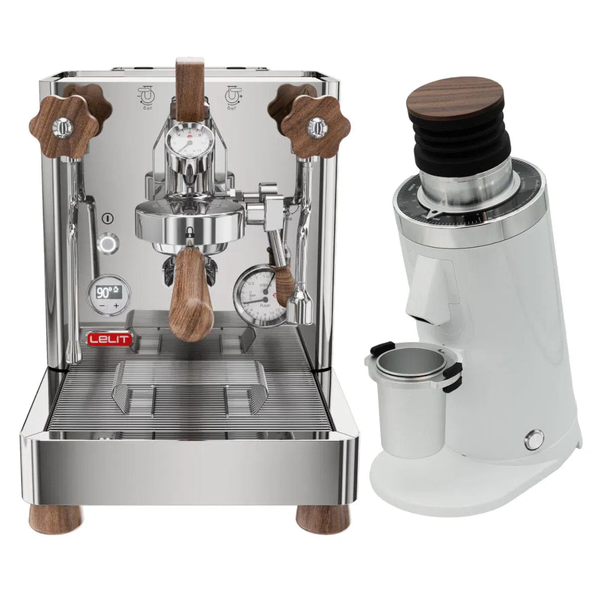 Lelit Bianca 3 PL162T Espresso Machine and DF64 Gen 2 Grinder (White) Bundle Espresso Machine (Prosumer) Lelit