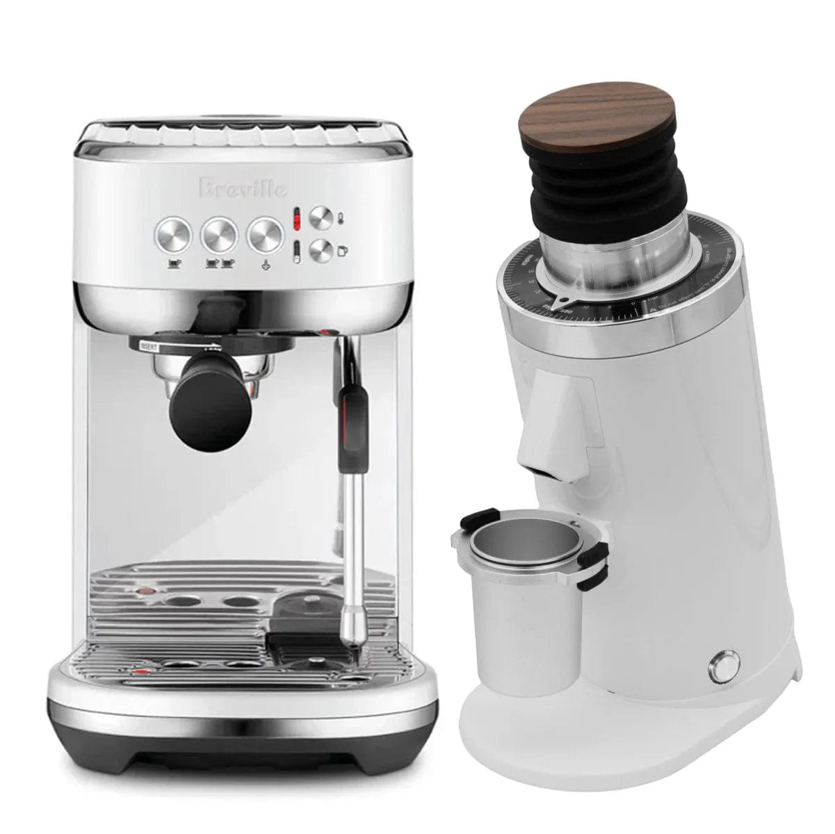 Breville The Bambino Plus Espresso Machine BES500SST (Sea Salt) and &