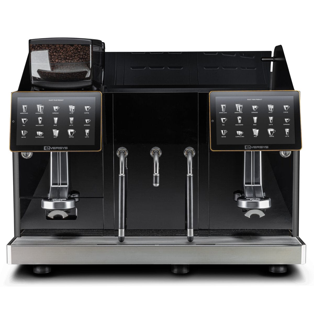 Eversys Enigma 2 Group Head Steam Wand Wide Super Traditional Espresso Machine E'4s x-wide/ST (Charcoal) Espresso Machine (Commercial) Eversys
