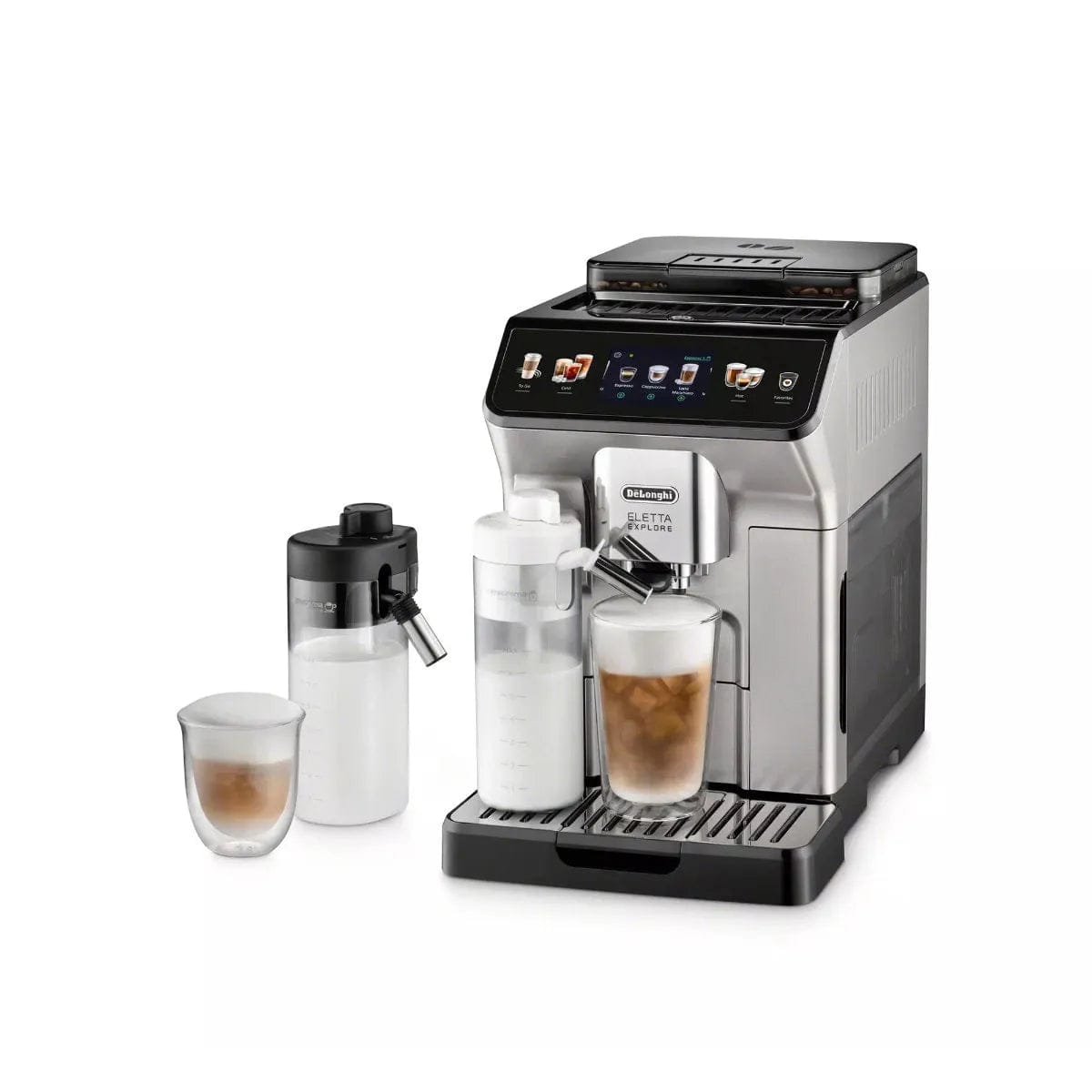 De'Longhi Eletta Explore Super Automatic Espresso Machine with Cold Brew ECAM45086S Super Automatic Espresso Machine DeLonghi
