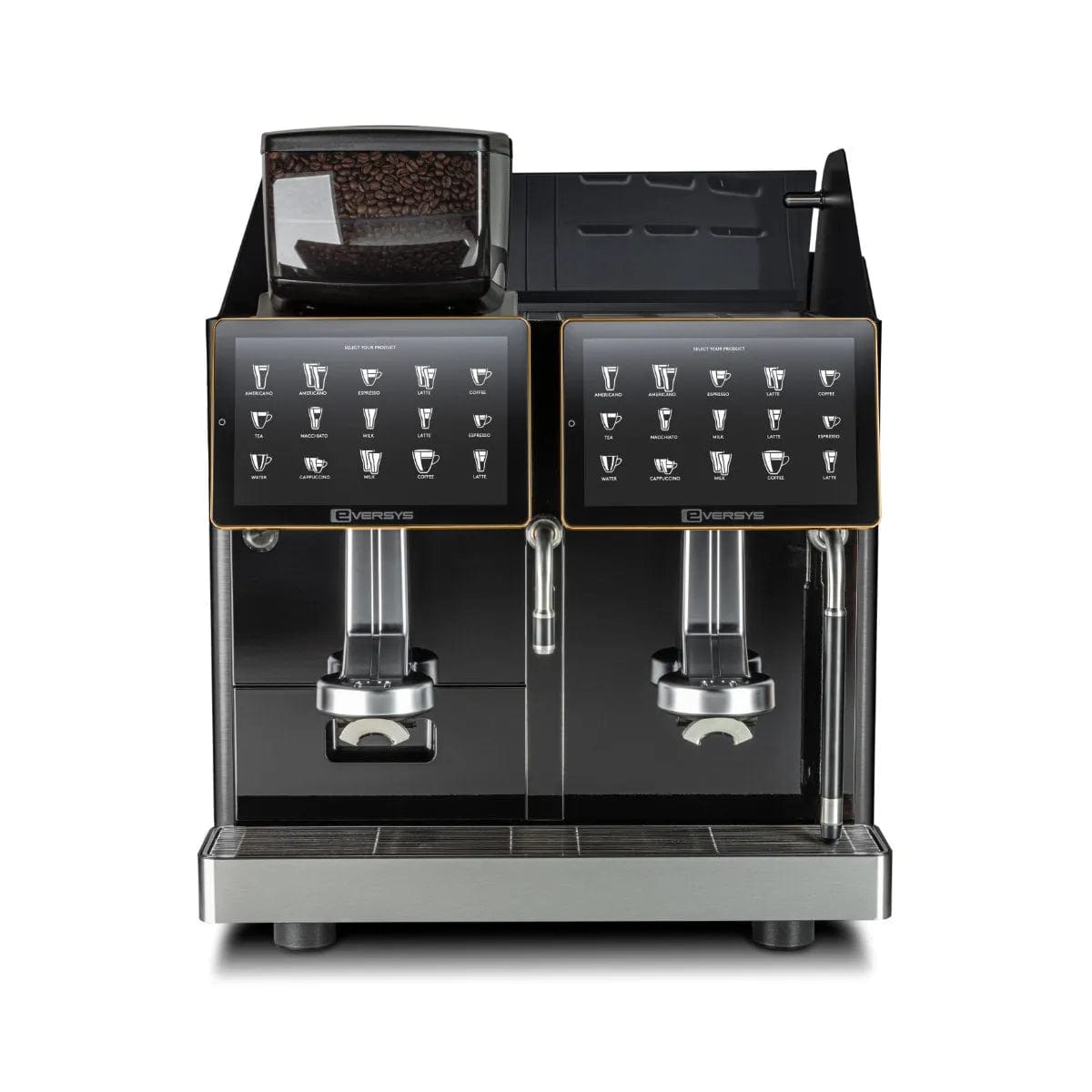 Eversys Enigma 2 Group Head Milk System Super Traditional Espresso Machine E'4ms/ST (Charcoal) Espresso Machine (Commercial) Eversys