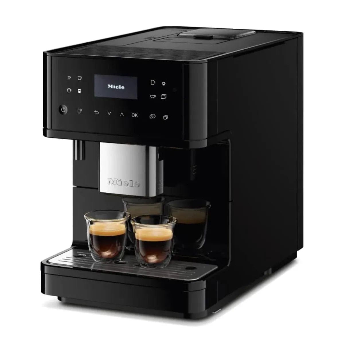 Miele CM 6160 Milk Perfection Countertop Coffee Machine (Obsidian Black) - Return (4127) Super Automatic Espresso Machine Miele