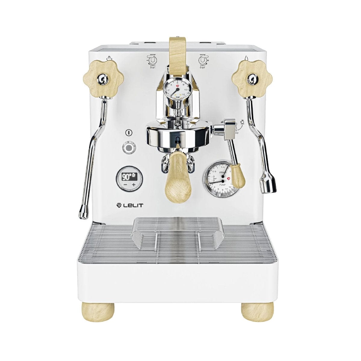 Lelit Bianca 3 PL162TCW Espresso Machine White and DF64 Gen 2 Grinder Grinder White Bundle Espresso Machine (Prosumer) Lelit