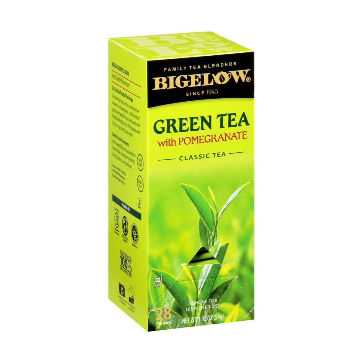 Bigelow Green Tea with Pomegranate Tea Bags (Box of 28 Tea Bags) Tea Bags Bigelow