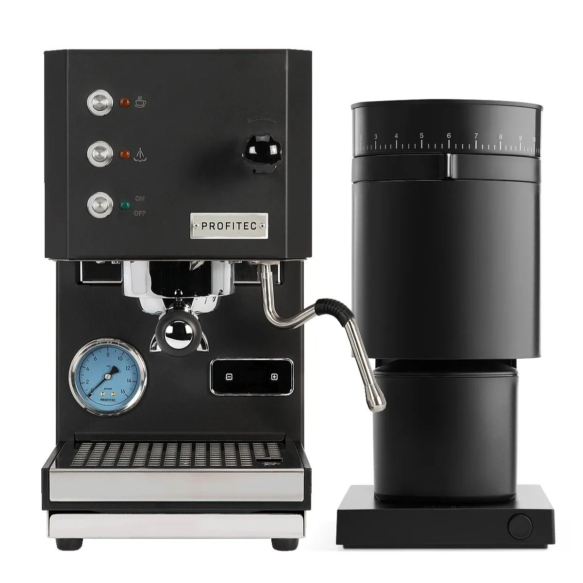 Profitec Go (Black) Espresso Machine & Fellow Opus Grinder Grinder (Black) Bundle Espresso Machine (Prosumer) Profitec