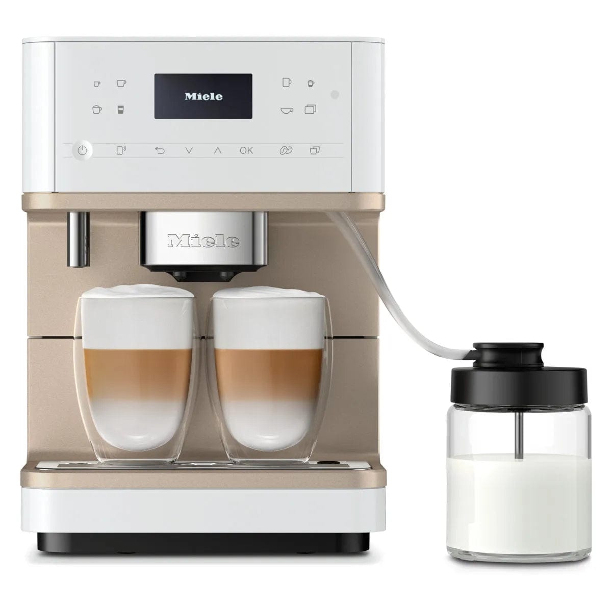 Miele CM 6360 Super Automatic Countertop Coffee & Espresso Machine (Lotus white) Super Automatic Espresso Machine Miele
