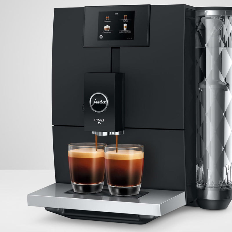 Jura ENA 8 Automatic Coffee & Espresso Machine 15496 (Full Metropolitan Black) - Latest 2023 New Version