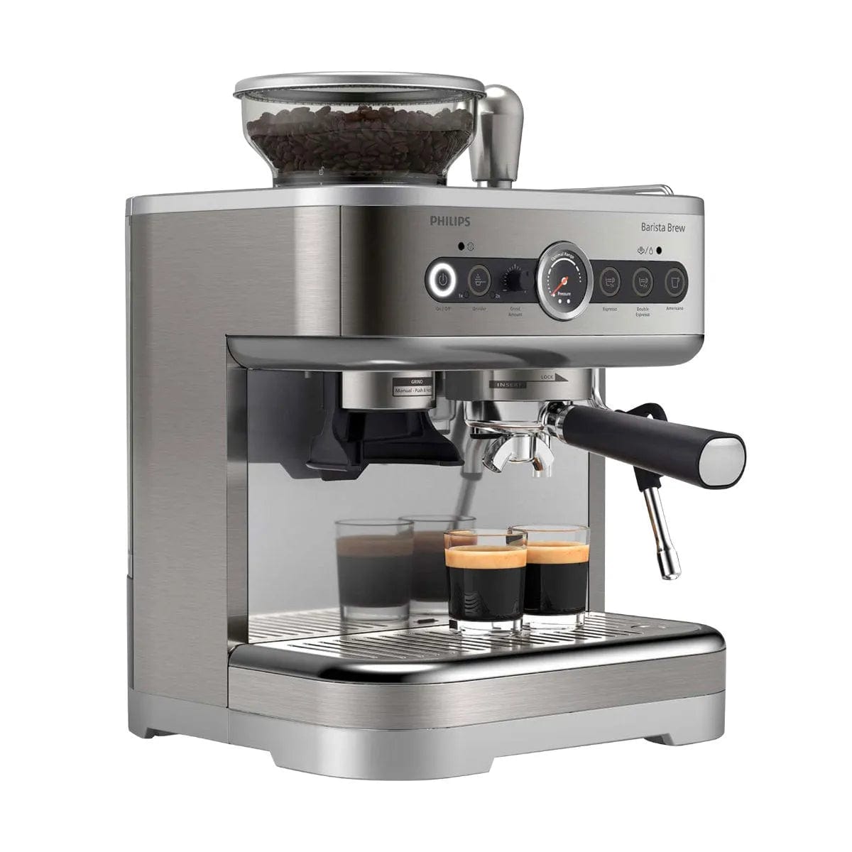 Philips Barista Brew Semi Automatic Espresso Machine PSA3218/01 (Silver) Espresso Machine Philips