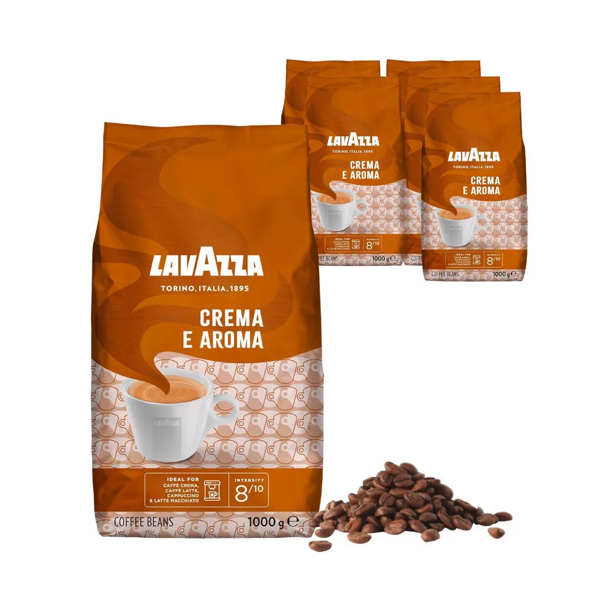 Lavazza Crema e Aroma Espresso Coffee Beans (Bulk 6kg / 13.2lbs Case) Whole Bean Coffee Lavazza