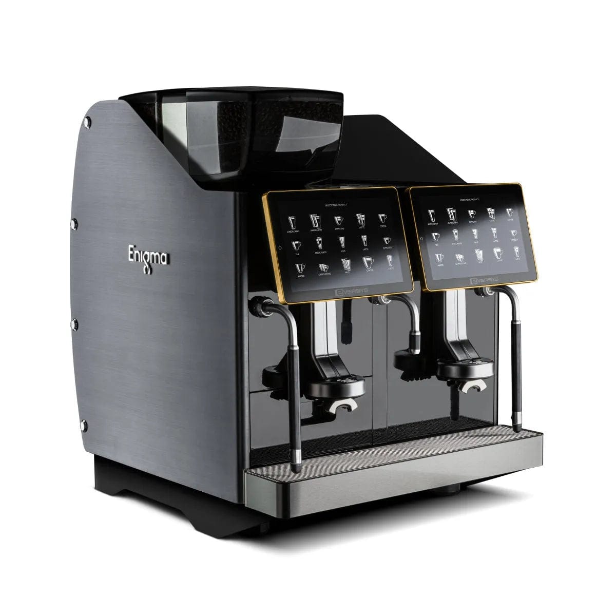 Eversys Enigma 2 Group Head Steam Wand Super Traditional Espresso Machine E'4s/ST (Charcoal) Espresso Machine (Commercial) Eversys