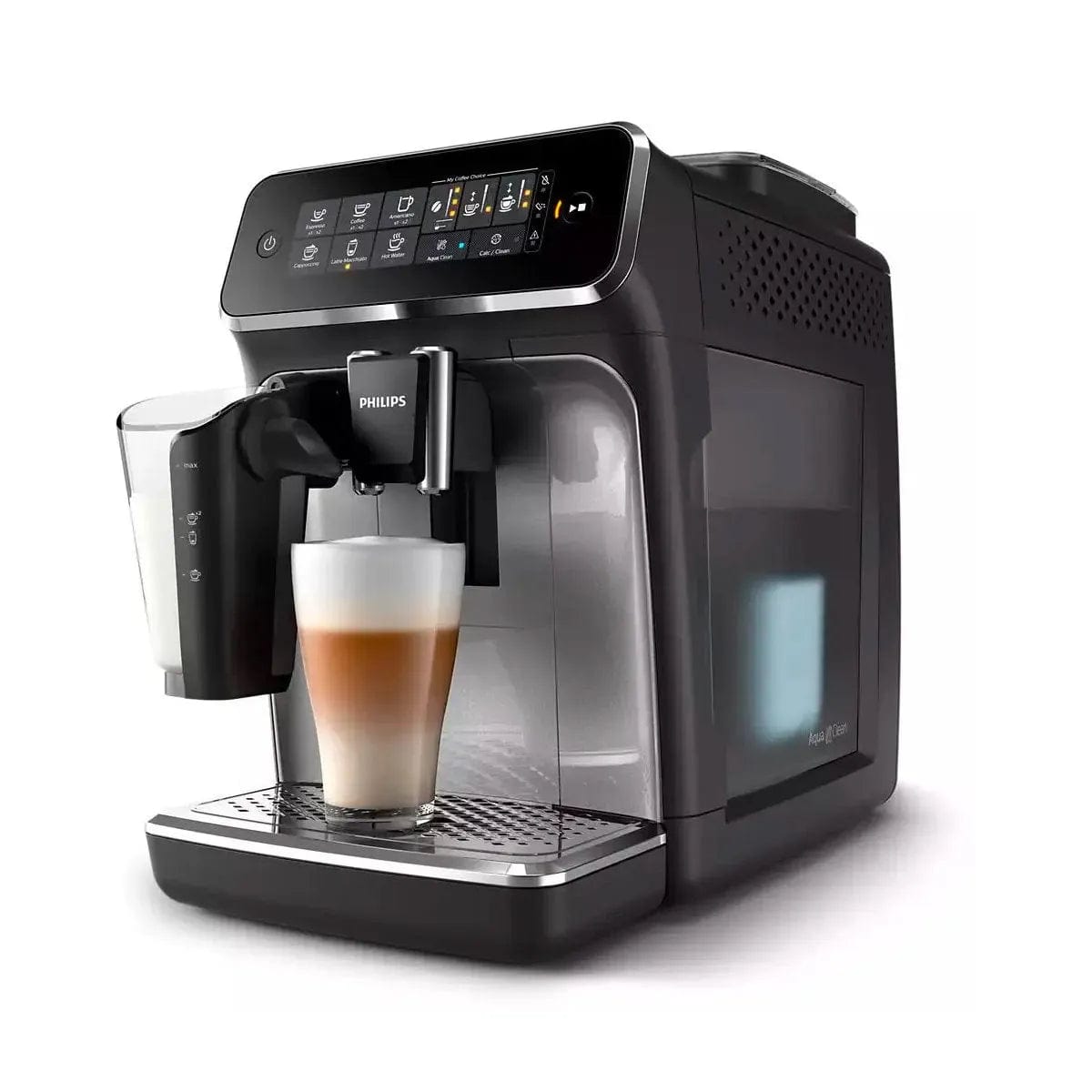 Philips 3200 LatteGo Super Automatic Espresso, Cappuccino, & Latte Machine EP3246/74 (Silver) Super Automatic Espresso Machine Philips