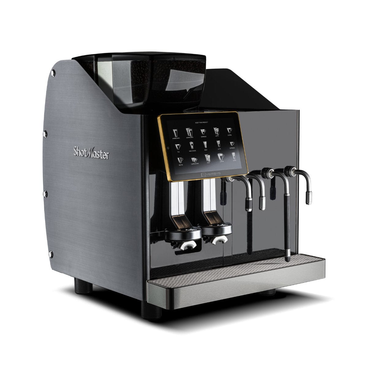 Eversys Shotmaster 2 Group Head Milk System Super Traditional Espresso Machine ms/ST (Charcoal) Espresso Machine (Commercial) Eversys