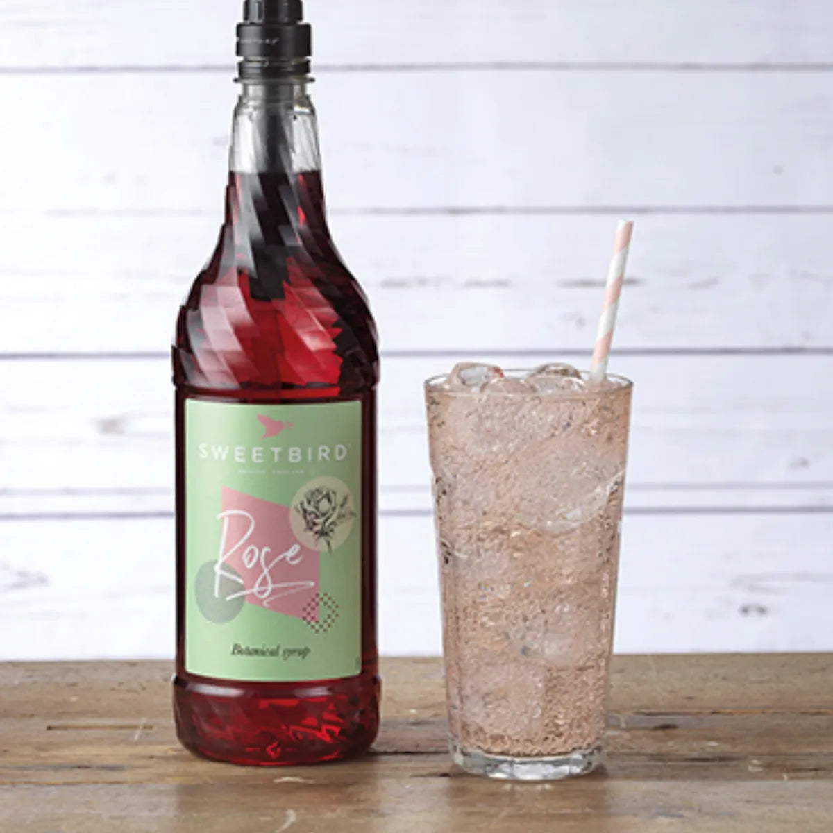Sweetbird Botanical Rose Syrup (1 Litre) Syrups Sweetbird