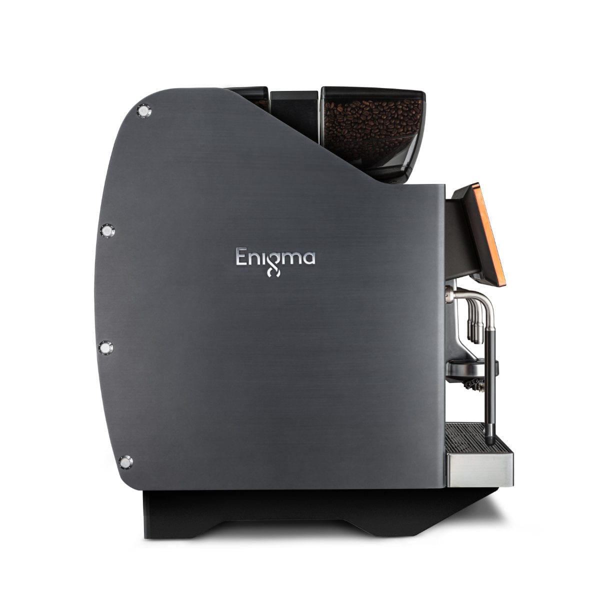 Eversys Enigma 2 Group Head Milk System Wide Super Traditional Espresso Machine E'4ms x-wide/ST (Charcoal) Espresso Machine (Commercial) Eversys