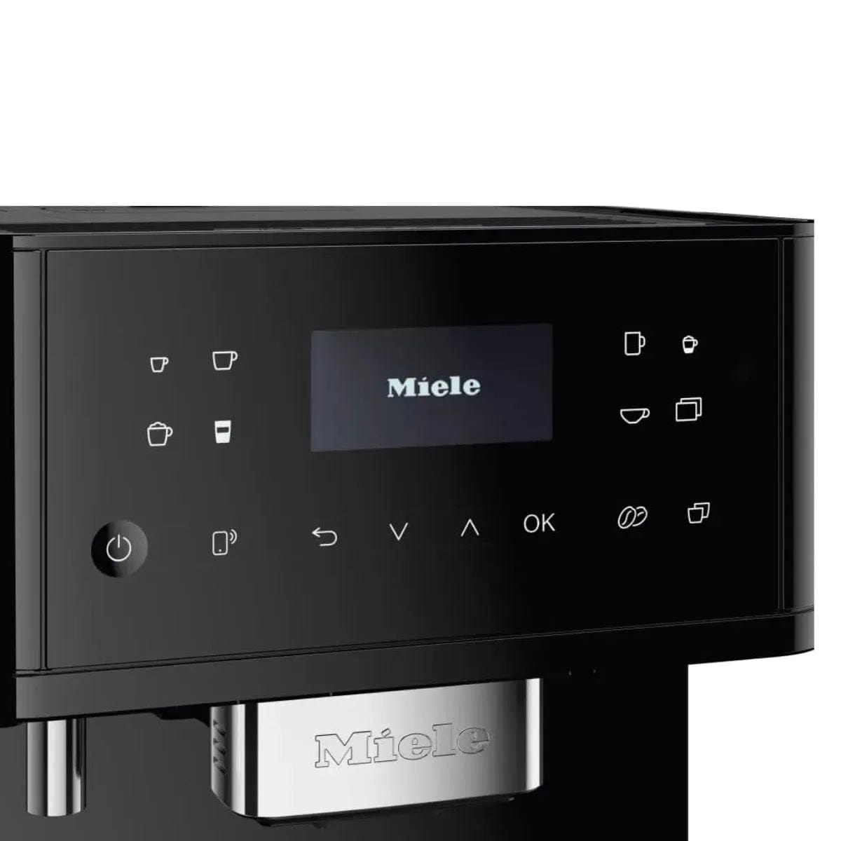 Miele CM 6160 Milk Perfection Countertop Coffee Machine (Obsidian Black) Super Automatic Espresso Machine Miele