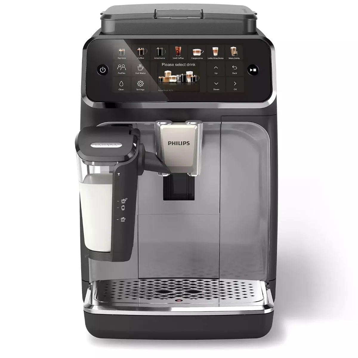 Philips 4400 LatteGo Super Automatic Espresso, Cappuccino, & Latte Macchiato Machine with SilentBrew EP4447/90 - Open Box, Unused Super Automatic Espresso Machine Philips
