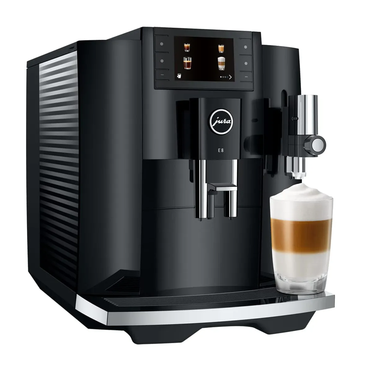 Jura E8 Piano Black Automatic Coffee Machine 15648 (Latest Version) Super Automatic Espresso Machine Jura