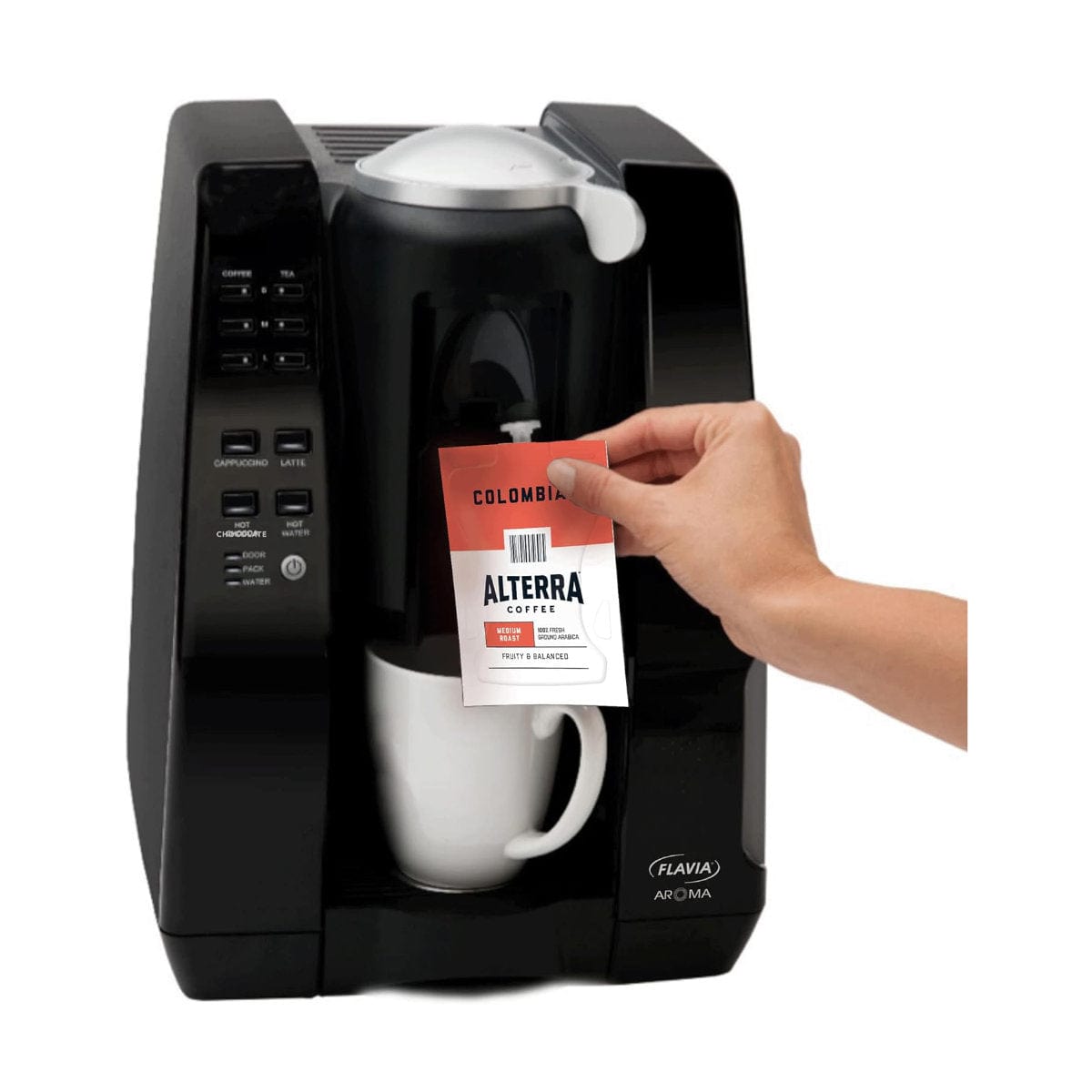 Flavia® Mars Drinks Aroma Freshpacks Single-Serve Coffee Brewer Cafe Beverage Creator Single Serve Brewer Flavia