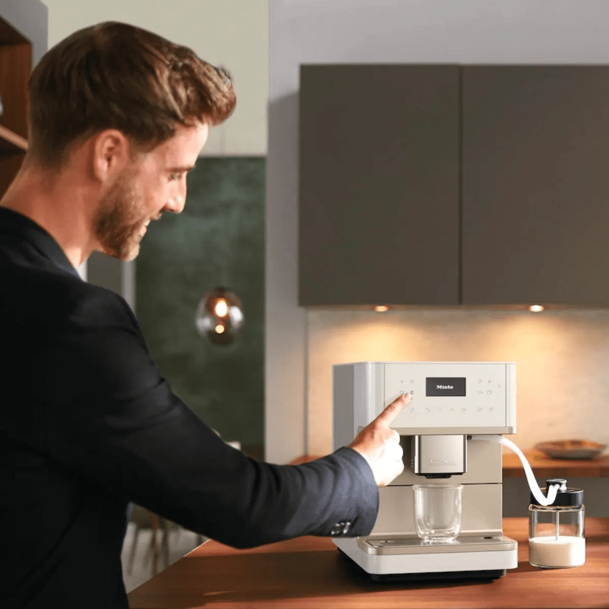 Miele CM 6360 Super Automatic Countertop Coffee & Espresso Machine (Lotus white) Super Automatic Espresso Machine Miele
