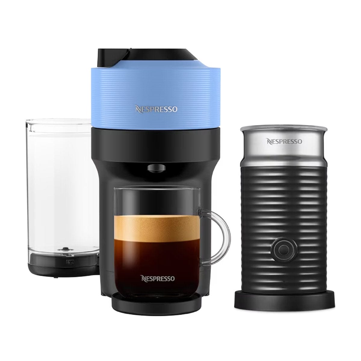 Nespresso Vertuo Pop+ Coffee and Espresso Machine with Aeroccino by De'Longhi ENV92AAE (Pacific Blue) Nespresso Machine DeLonghi