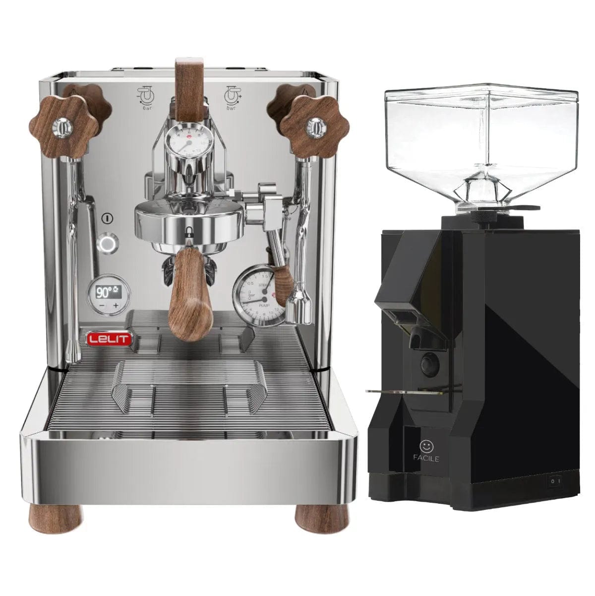 Lelit Bianca 3 PL162T Espresso Machine and Eureka Mignon Facile Grinder Black Bundle Espresso Machine (Prosumer) Lelit