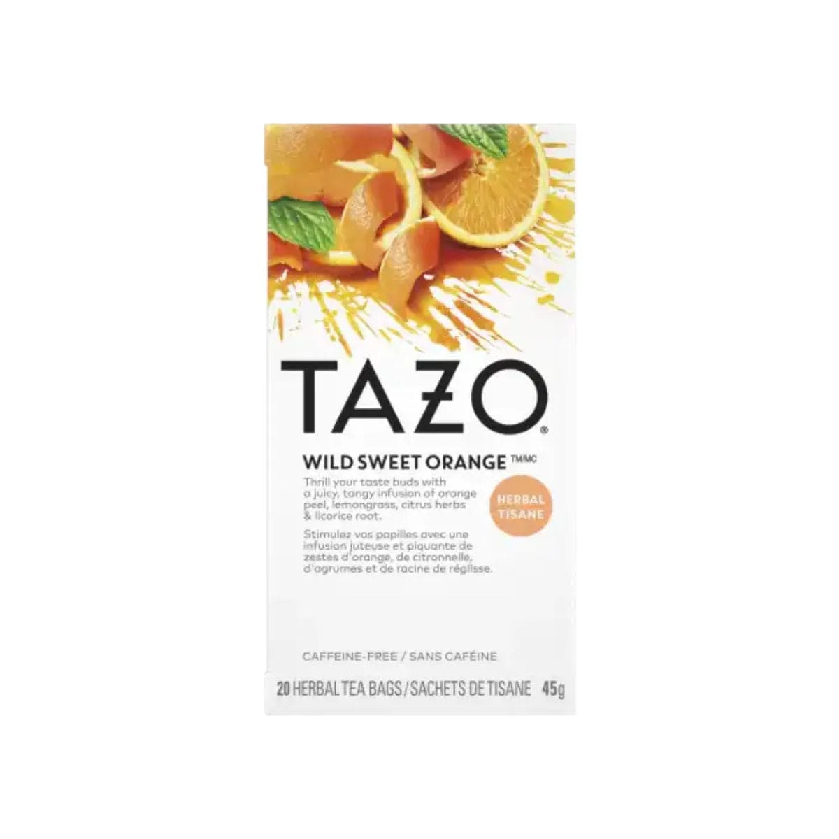 Tazo Wild Sweet Orange Tea Bags Tea Bags Tazo