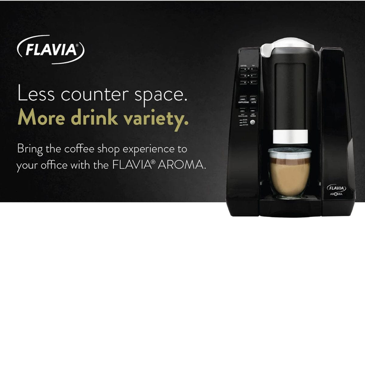 Flavia® Mars Drinks Aroma Freshpacks Single-Serve Coffee Brewer Cafe Beverage Creator Single Serve Brewer Flavia