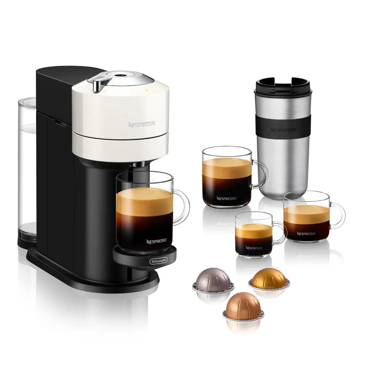 Nespresso Vertuo Next Coffee and Espresso Machine by De'Longhi ENV120W (White) Nespresso Machine DeLonghi