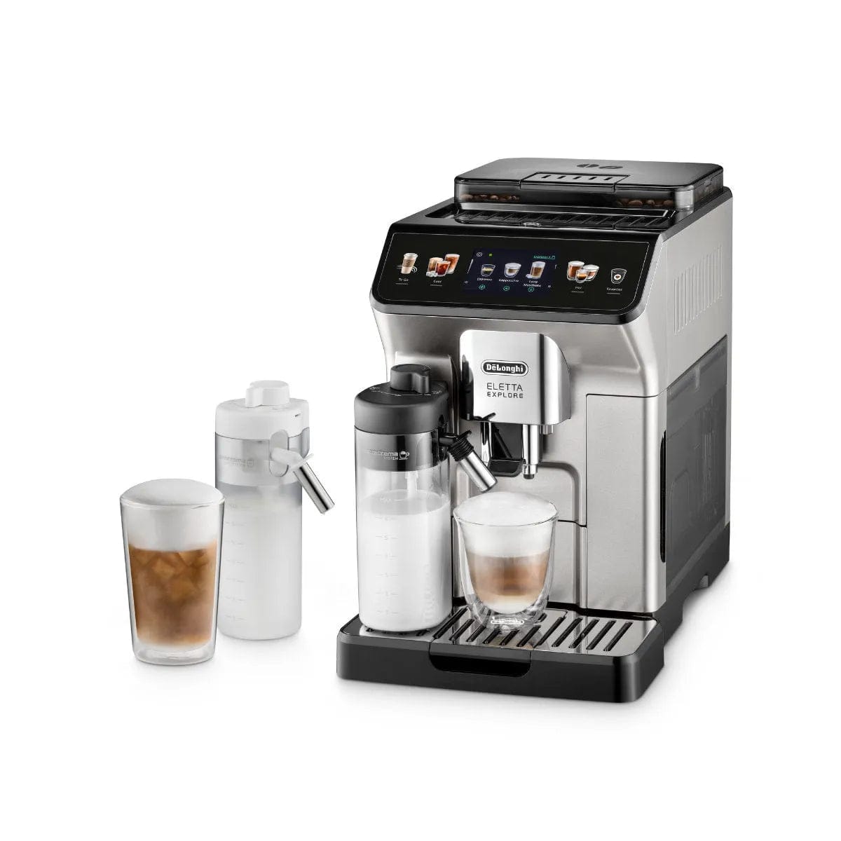 De'Longhi Eletta Explore Super Automatic Espresso Machine with Cold Brew ECAM45086S Super Automatic Espresso Machine DeLonghi