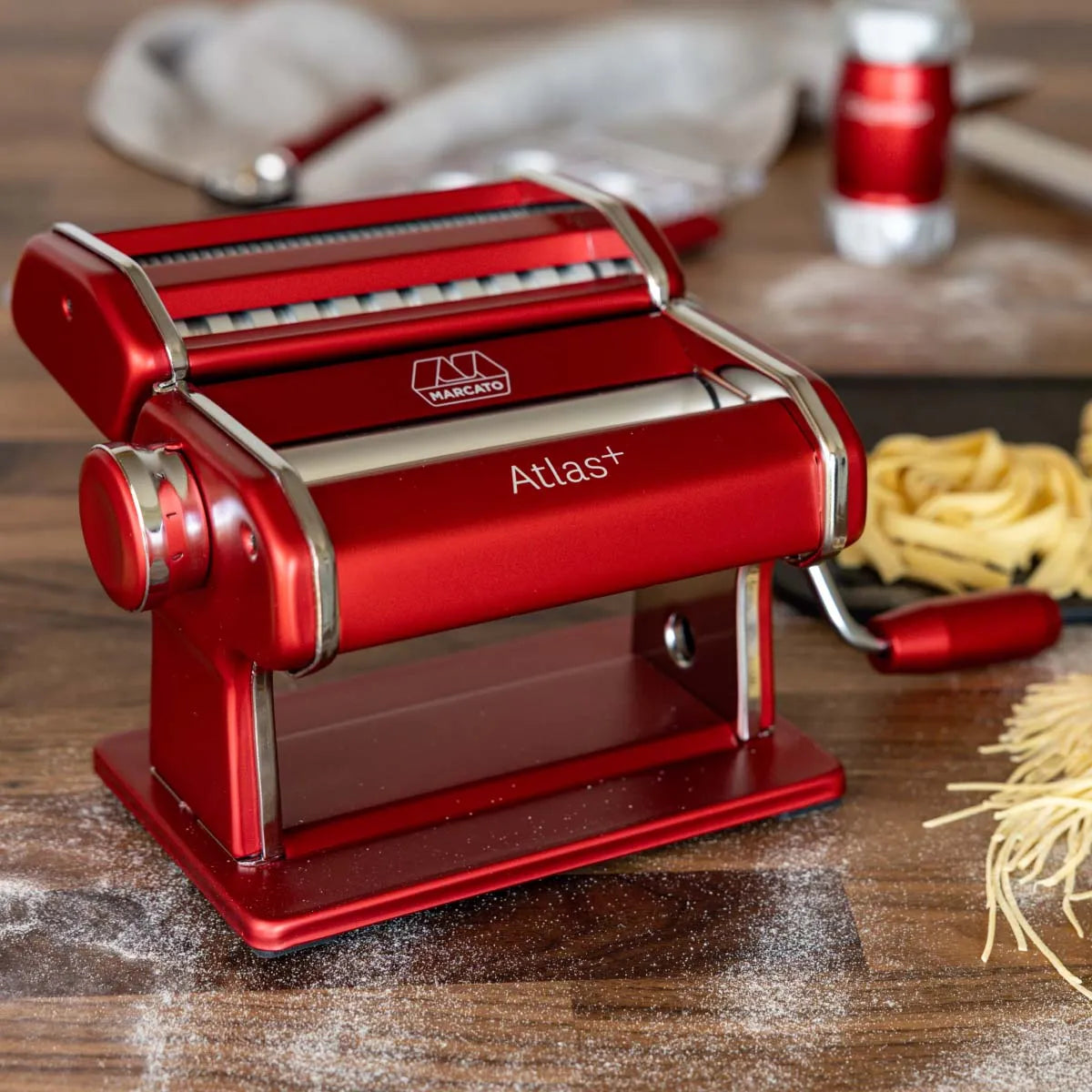 Marcato Atlas Plus 150mm Pasta Maker (Red) Pasta Maker Marcato