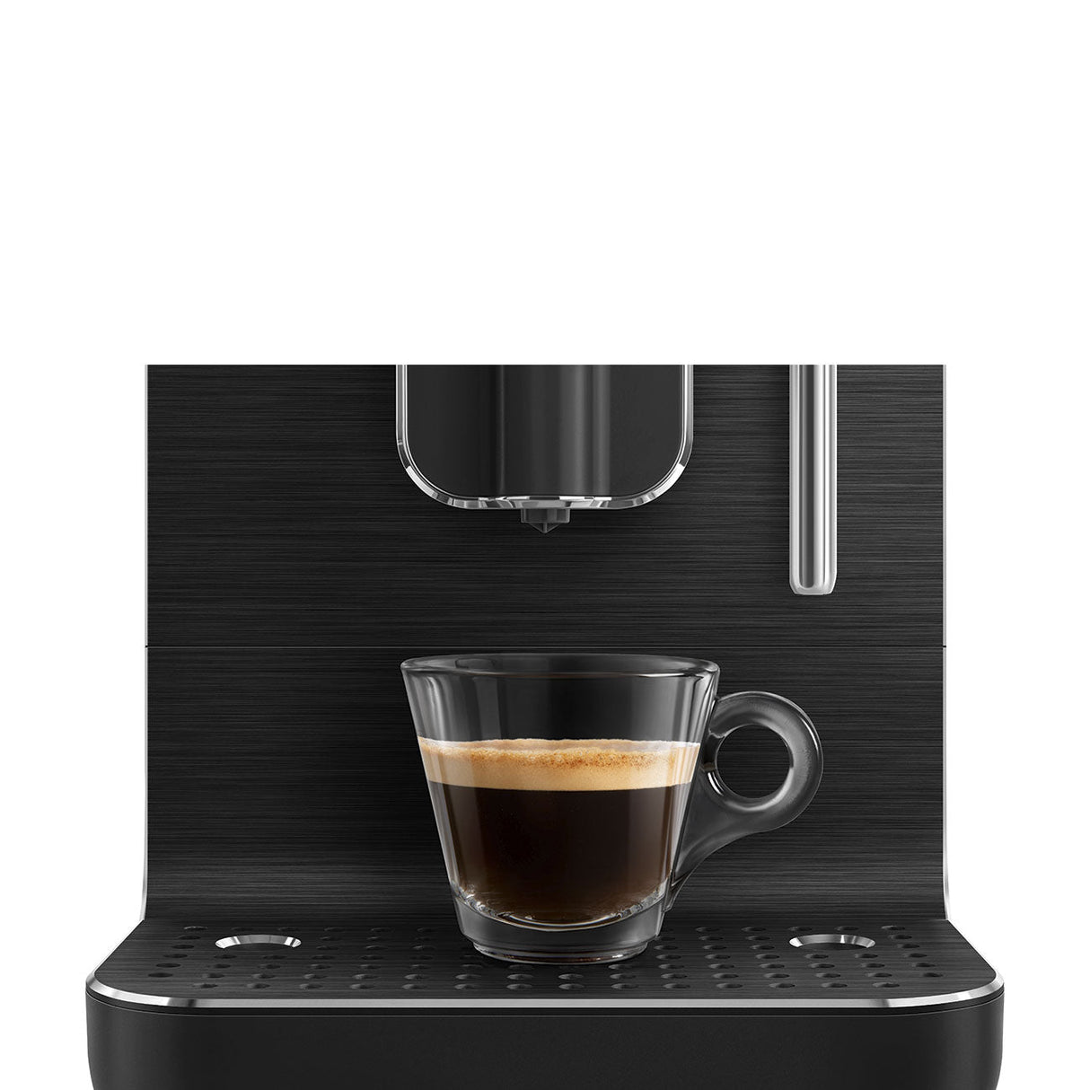 Smeg Fully Automatic Espresso Machine with Milk Wand BCC12FBMUS (Matte Black) Super Automatic Espresso Machine Smeg
