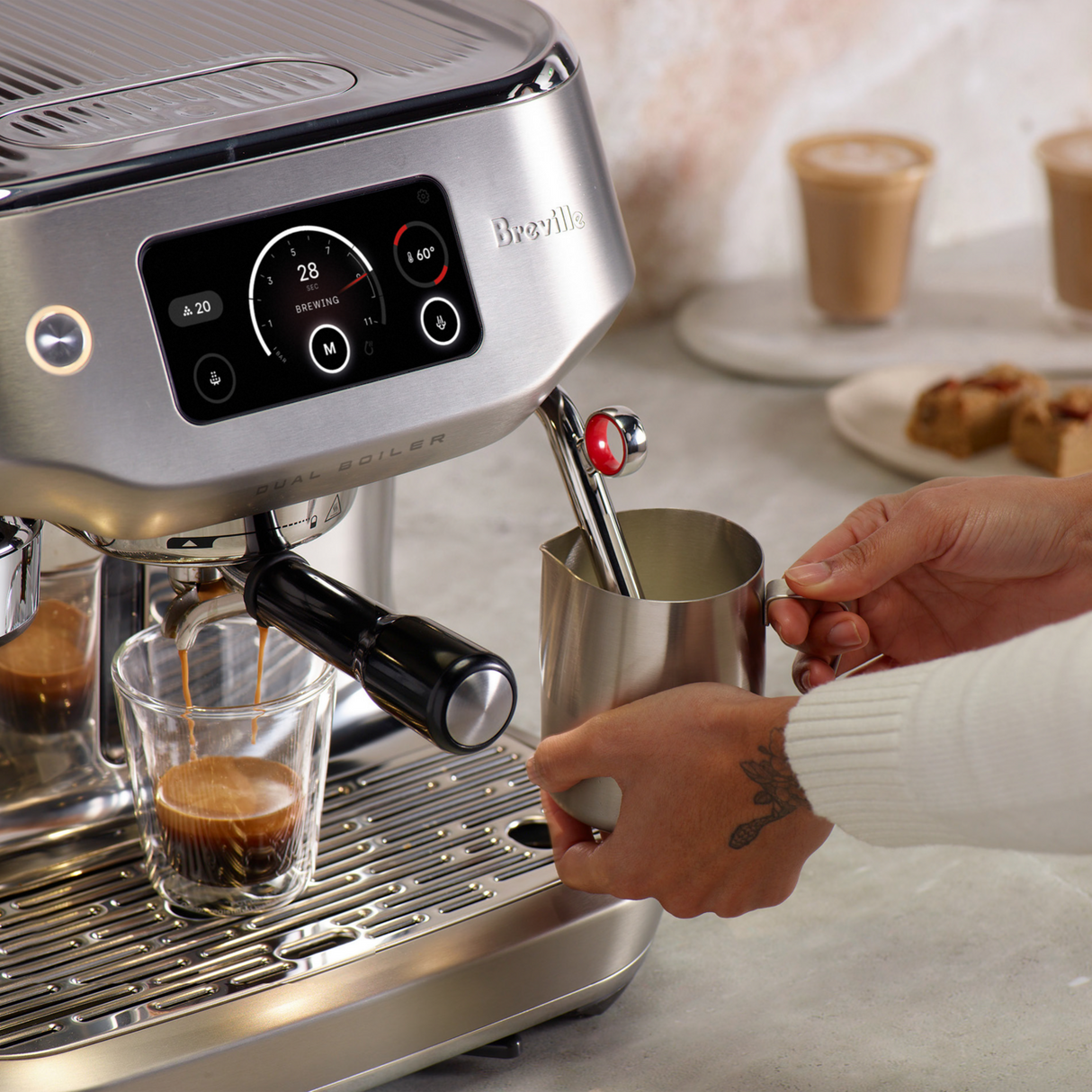Breville Oracle Dual Boiler BES995BSS1BNA1 (Brushed Stainless Steel) - detail