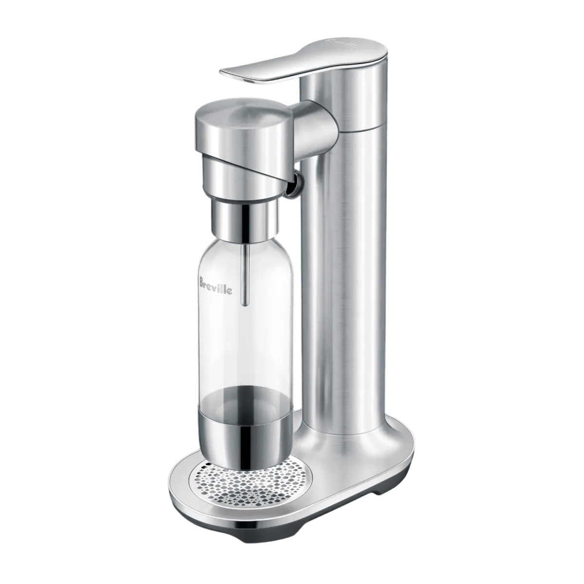 Breville the InFizz Fusion Soda Machine with FusionCap, Sparking Water Maker Maker BCA800BSS0ZNA1 (Brushed Stainless Steel) Sparkling Water Maker Breville