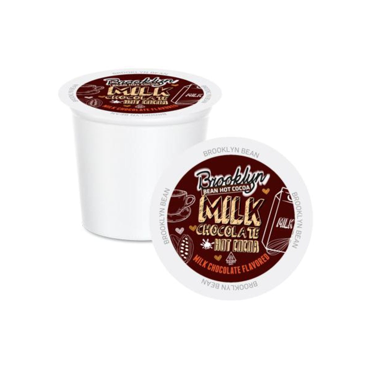 Brooklyn Bean Milk Chocolate Hot Cocoa Single-Serve Pods (Case of 160) K-Cups Brooklyn Bean