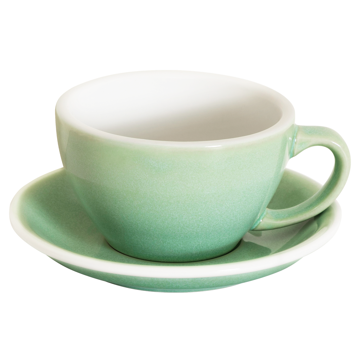Loveramics Egg 300ml Latte Cup and Saucer (Potters Basil) Kitchenware Loveramics