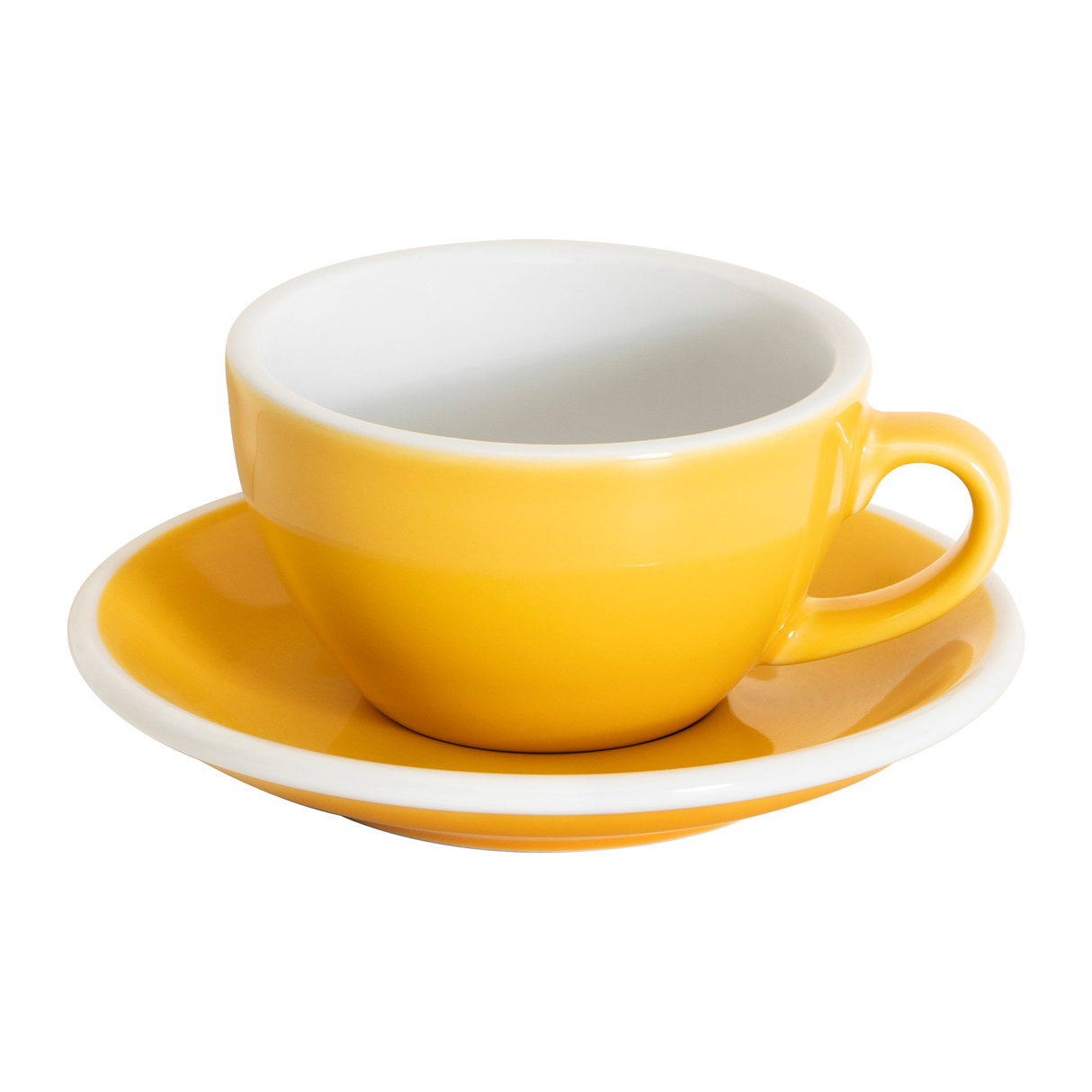 Loveramics Egg 200ml Cappuccino Cup and Saucer (Yellow) Kitchenware Loveramics