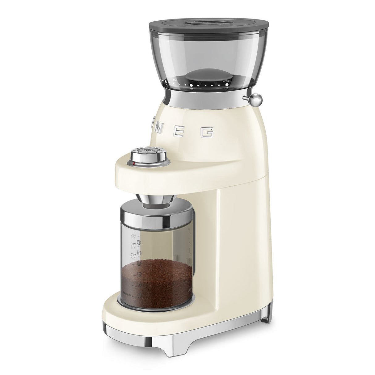 Smeg Retro-Style Coffee Grinder CGF03CRUS (Cream) Coffee Grinder Smeg