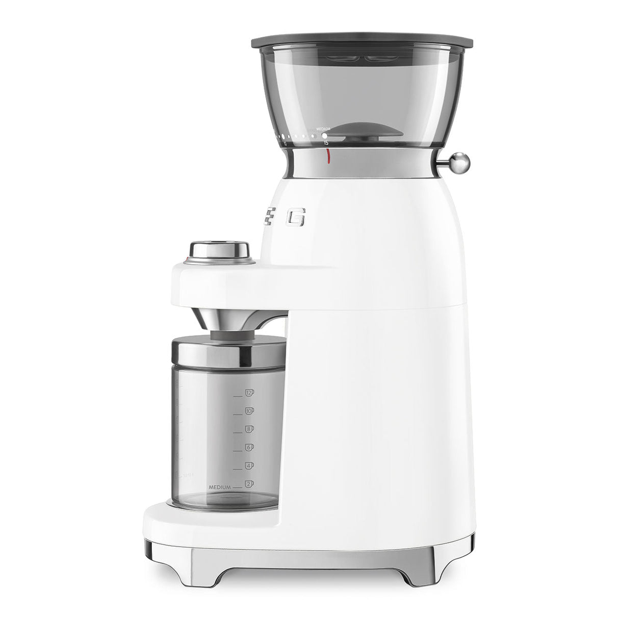 Smeg Retro-Style Coffee Grinder CGF03WHUS (White) Coffee Grinder Smeg