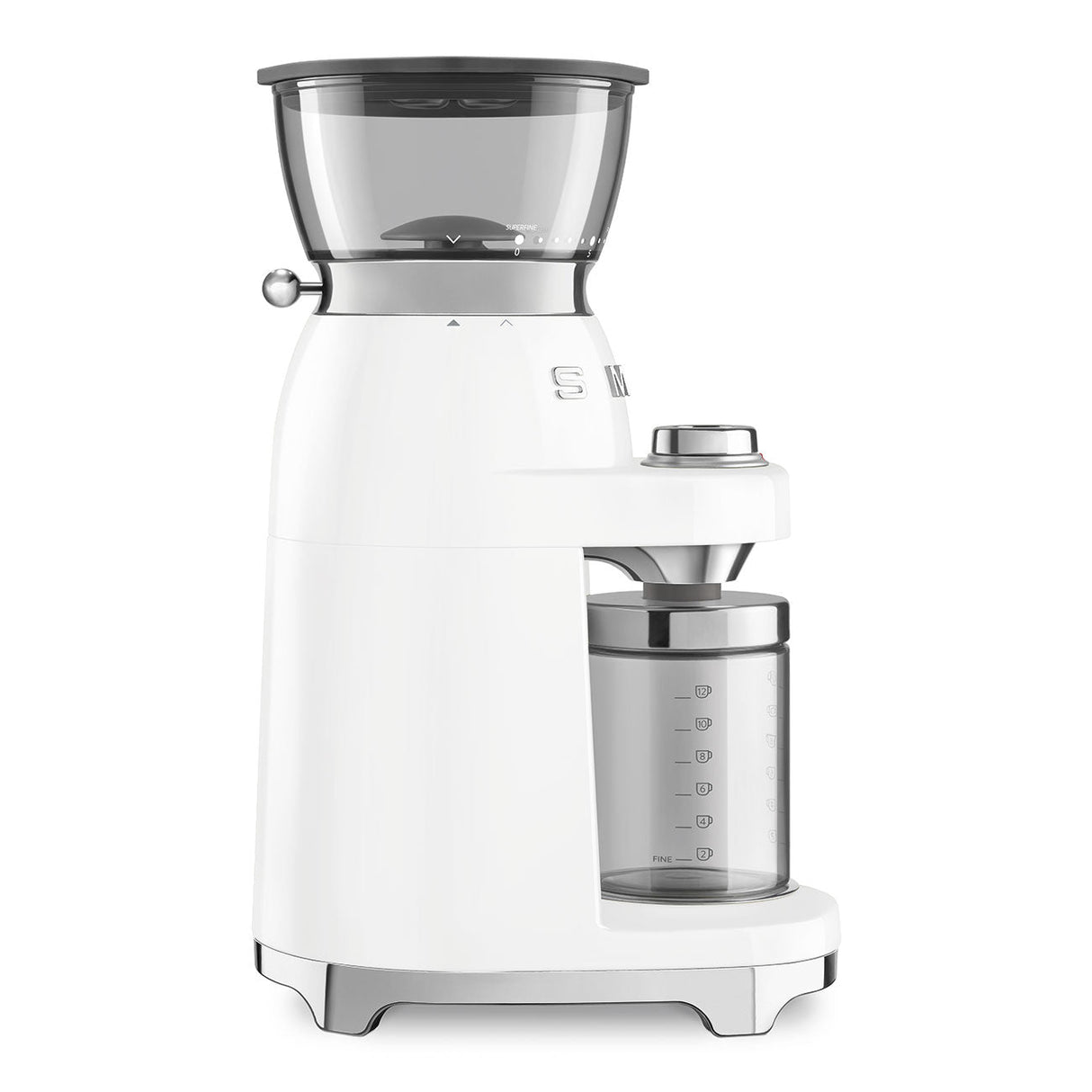 Smeg Retro-Style Coffee Grinder CGF03WHUS (White) Coffee Grinder Smeg