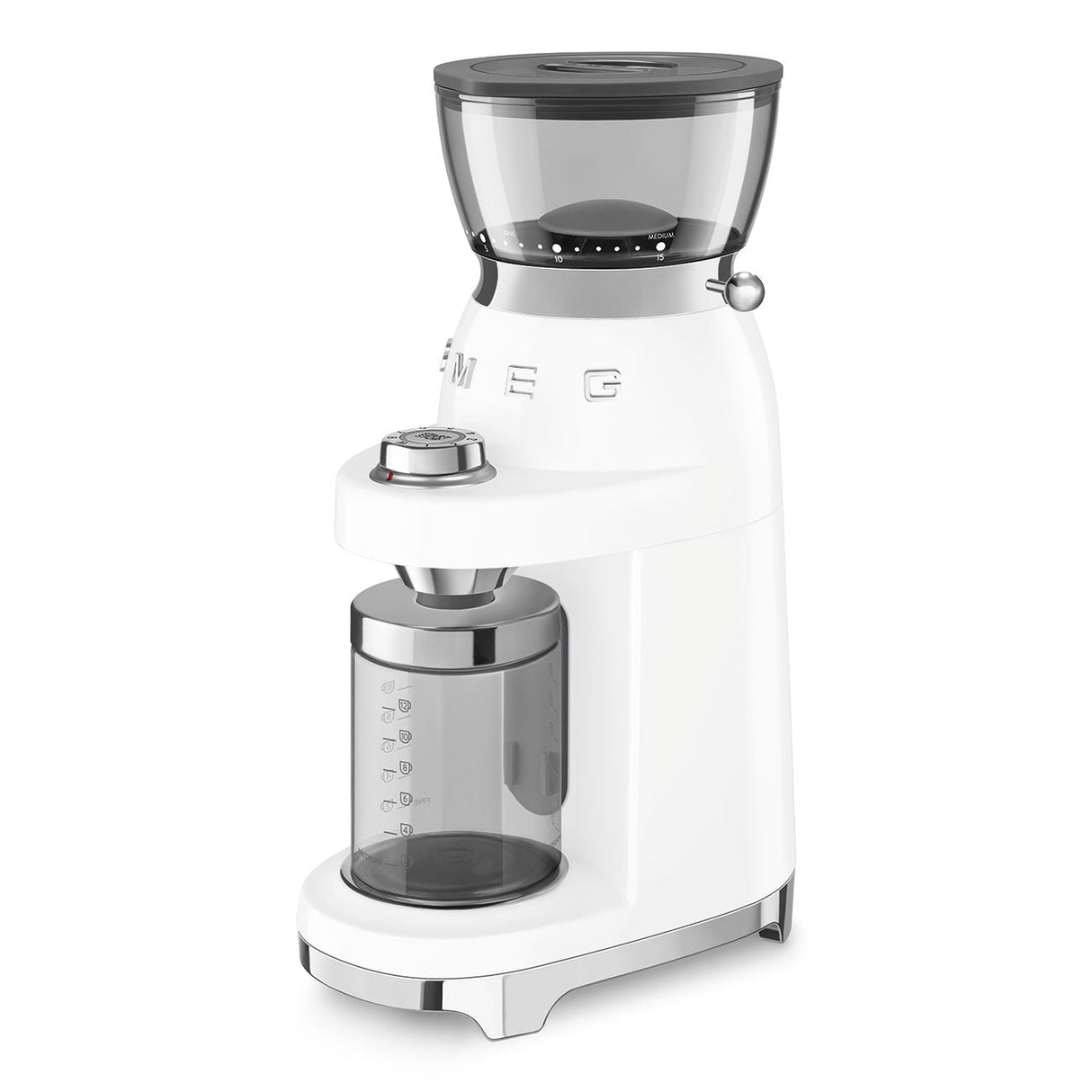 Smeg Retro-Style Coffee Grinder CGF03WHUS (White) Coffee Grinder Smeg